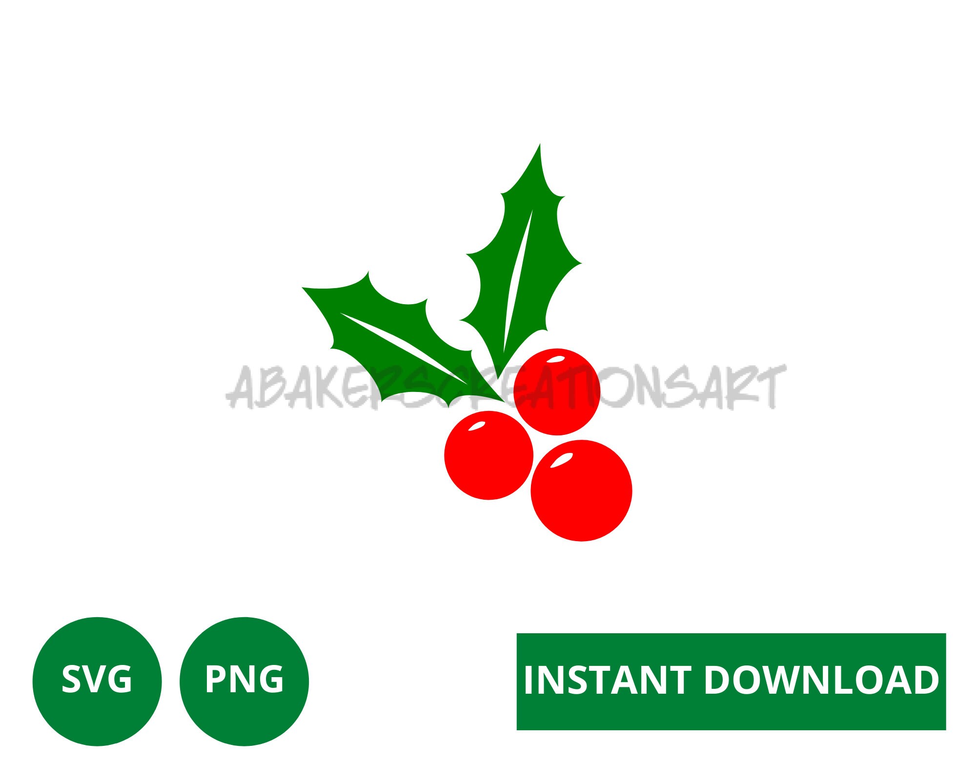 Holly Berries SVG File-holly Berries PNG File-christmas Holly - Etsy