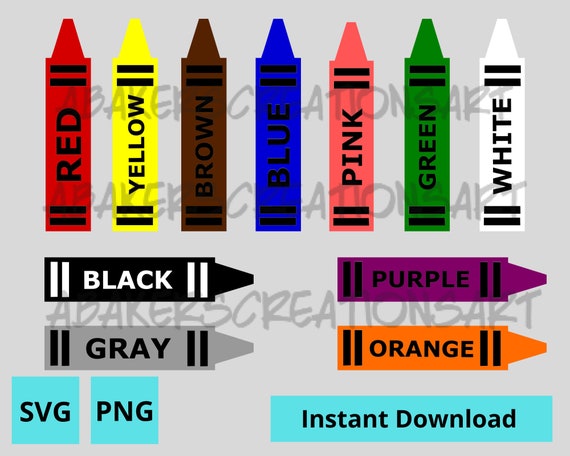 Crayons Svg-colors Png-color Names-school Supplies-colors of the