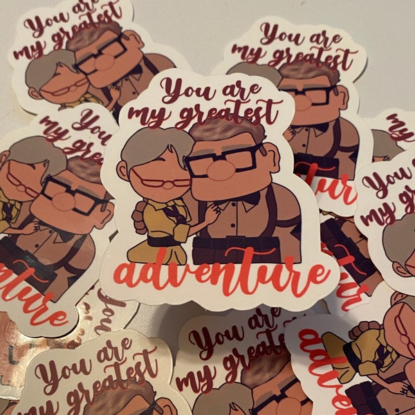 You're My Greatest Adventure Carl and Ellie Sticker