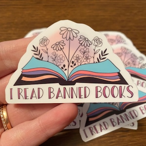 I Read Banned Books Stickers