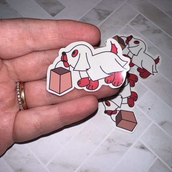 Mini Puppy Clifford Sticker (small sticker)
