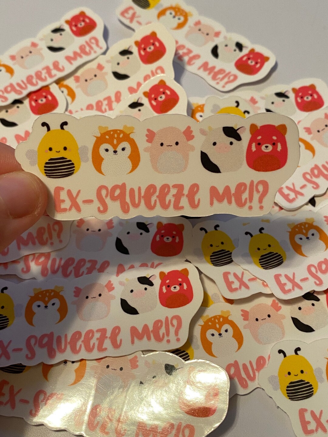 Exsqueeze Me Die Cut Squishmallow Inspired Sticker Etsy