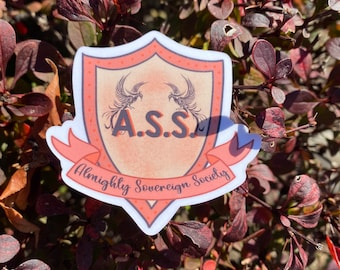 Zodiac Academy Inspired A.S.S Club Sticker
