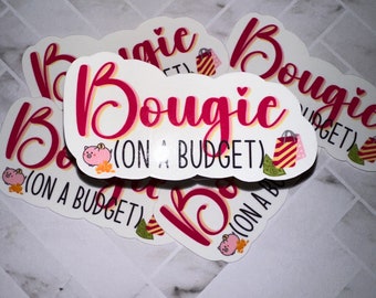 Bougie on a Budget Sticker