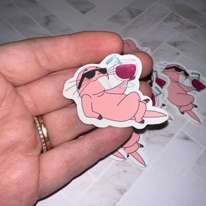 Small Naked Mole Rat Rufus Kim Possible Inspired Sticker