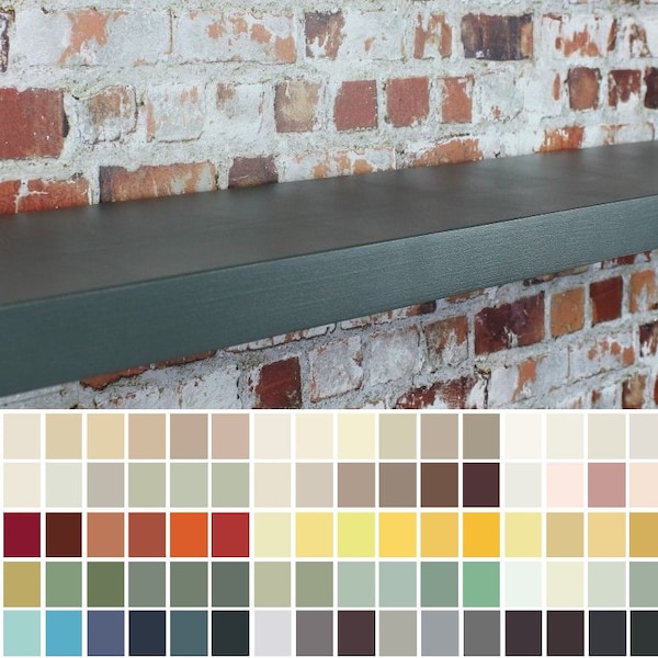 Floating Shelves Made from Sustainably Sourced Timber, Handpainted in ANY Farrow & Ball Colour you Choose. we use all the latest colours.