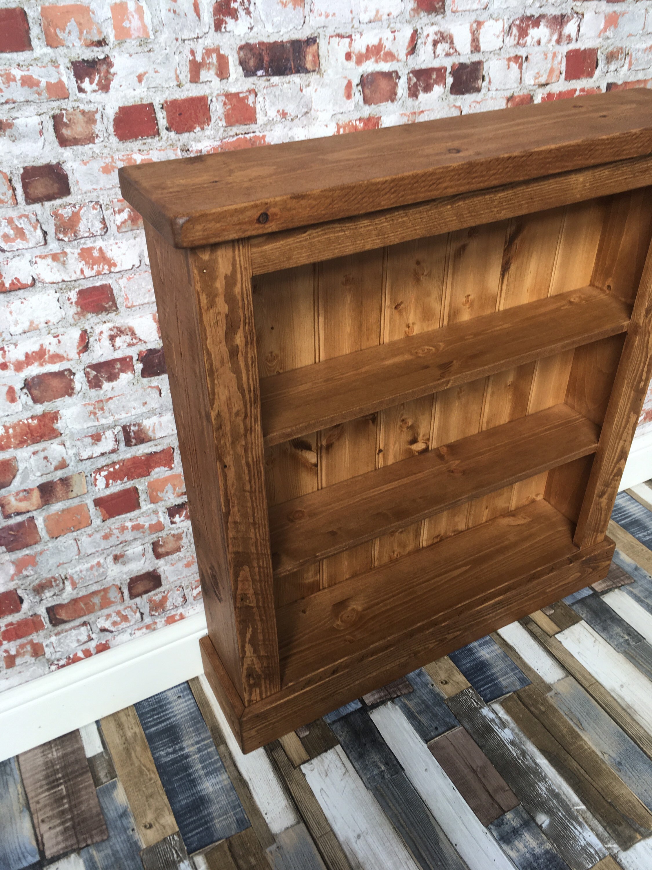 Handmade Rustic Bookcase Etsy
