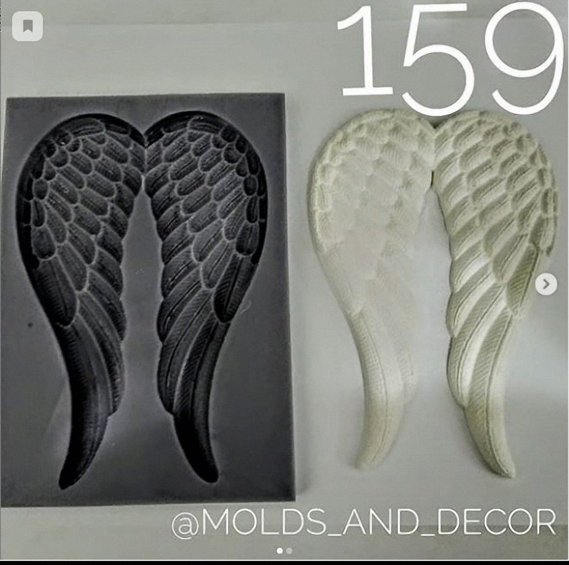 Silicone mold Angel Wings Etsy