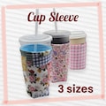 Cup Sleeve SEWING PATTERN PDF, Cold Drink Sleeve, Starbucks Coffee Cozy, Cup Cozy, Coffee Cozy, Cup Insulator, Cup Cover, Cup Holder