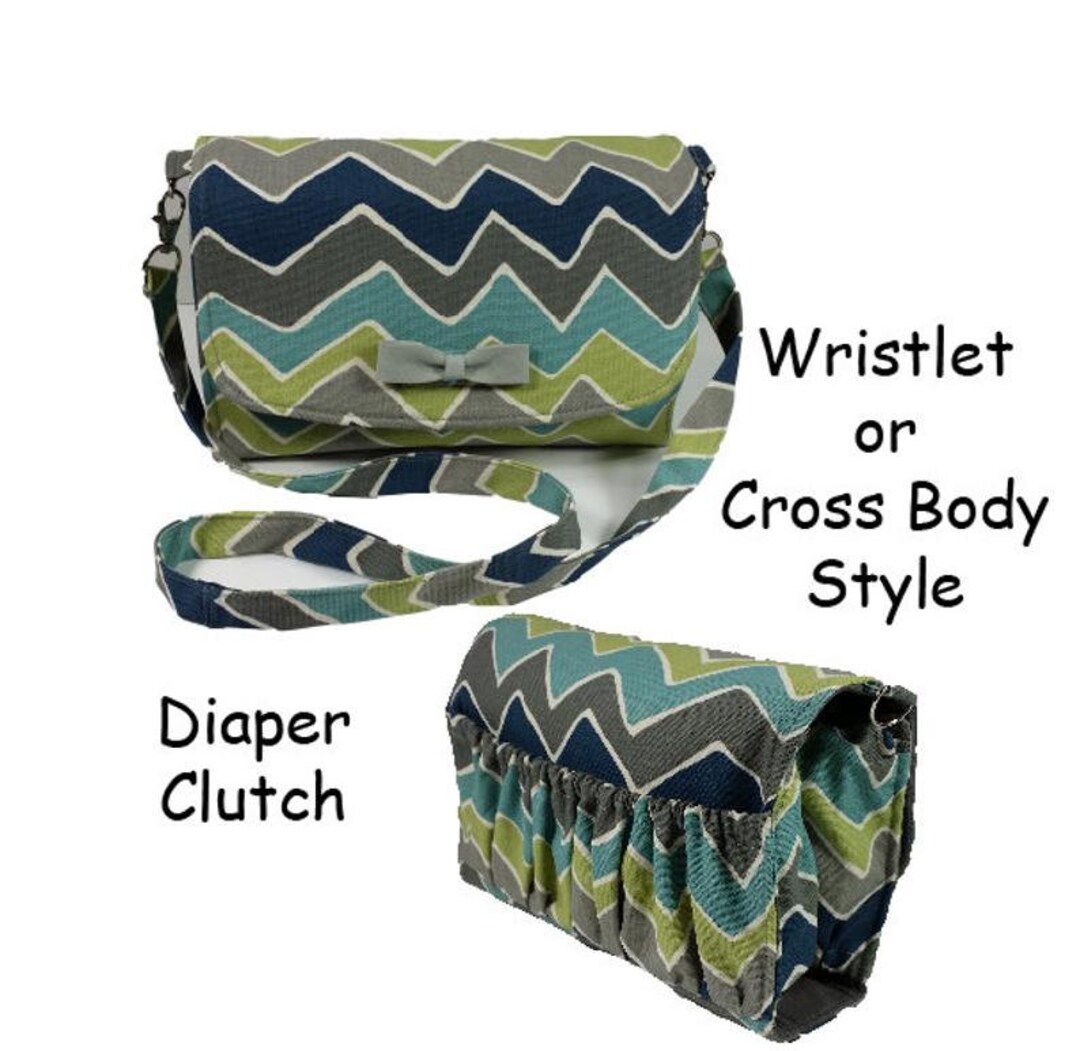 Diaper Clutch Sewing Pattern PDF, Nappy Wallet Pattern, Crosbody Pouch, Diaper Wristlet, Diaper