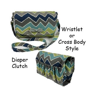 Diaper Clutch Sewing Pattern PDF, Nappy Wallet Pattern, Crosbody Pouch, Diaper Wristlet, Diaper Bag Pattern