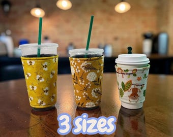 Cup Sleeve SEWING PATTERN PDF, Cold Drink Sleeve, Cup Insulator, Cup Cover, Coffee Cup Holder, Cup Cover