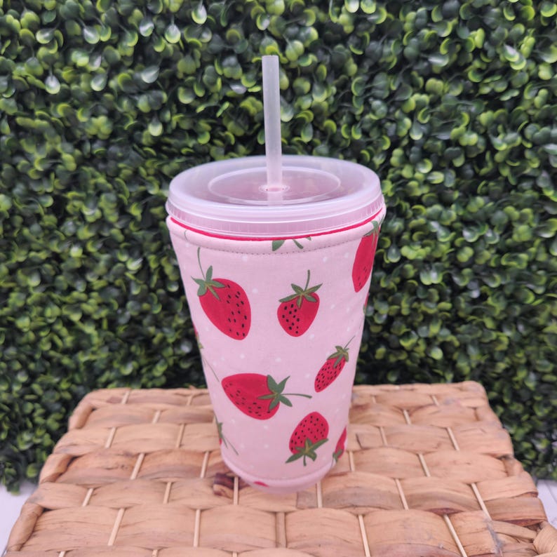 PATRÓN DE COSTURA PDF para funda de taza, funda para bebida fría, funda para café Starbucks, funda para café, funda para taza, funda para café, aislante para taza, cubierta para taza imagen 6