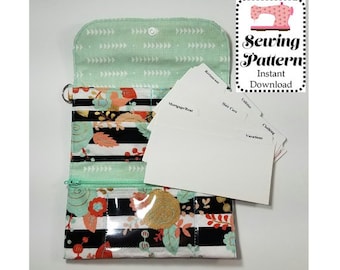 Wallet SEWING PATTERN PDF, Budget System, cash Envelope Wallet, Wallet with Dividers, -It can be used with the Ramsey Budgeting System