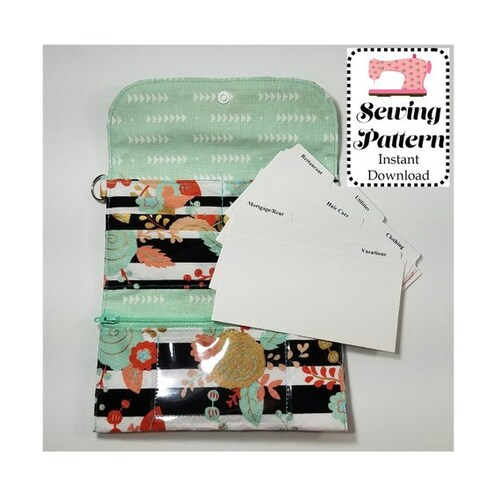 Cash Envelope Wallet SEWING PATTERN PDF Cash Budget Wallet Etsy