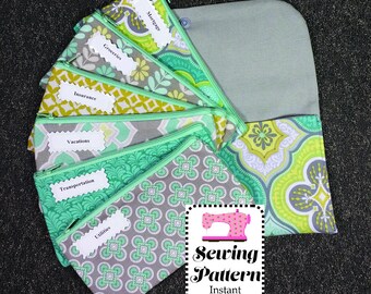 Cash Budget System SEWING PATTERN PDF, Cash Budget Wallet, Cash Envelopes, Cash Wallet -It can be used with the Ramsey Budgeting System