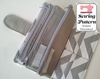 Cash Envelope Wallet SEWING PATTERN PDF, Cash Budget Wallet, Cash Budget System, Bifold Wallet, Woman Wallet, Financial System