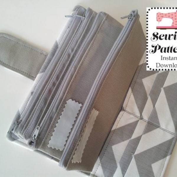 Cash Envelope Wallet SEWING PATTERN PDF, Cash Budget Wallet, Cash Budget System, Bifold Wallet, Woman Wallet, Financial System