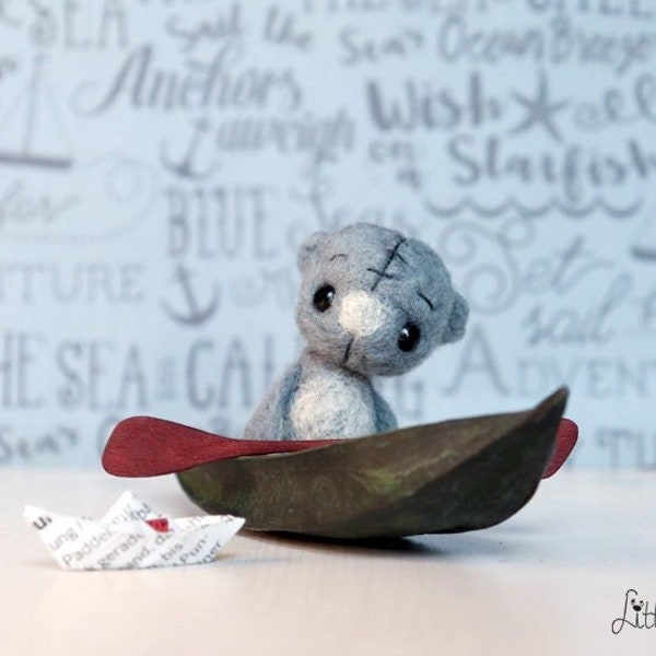 AHOY - needlefelted artist bear by little van engel (littleengelbears)