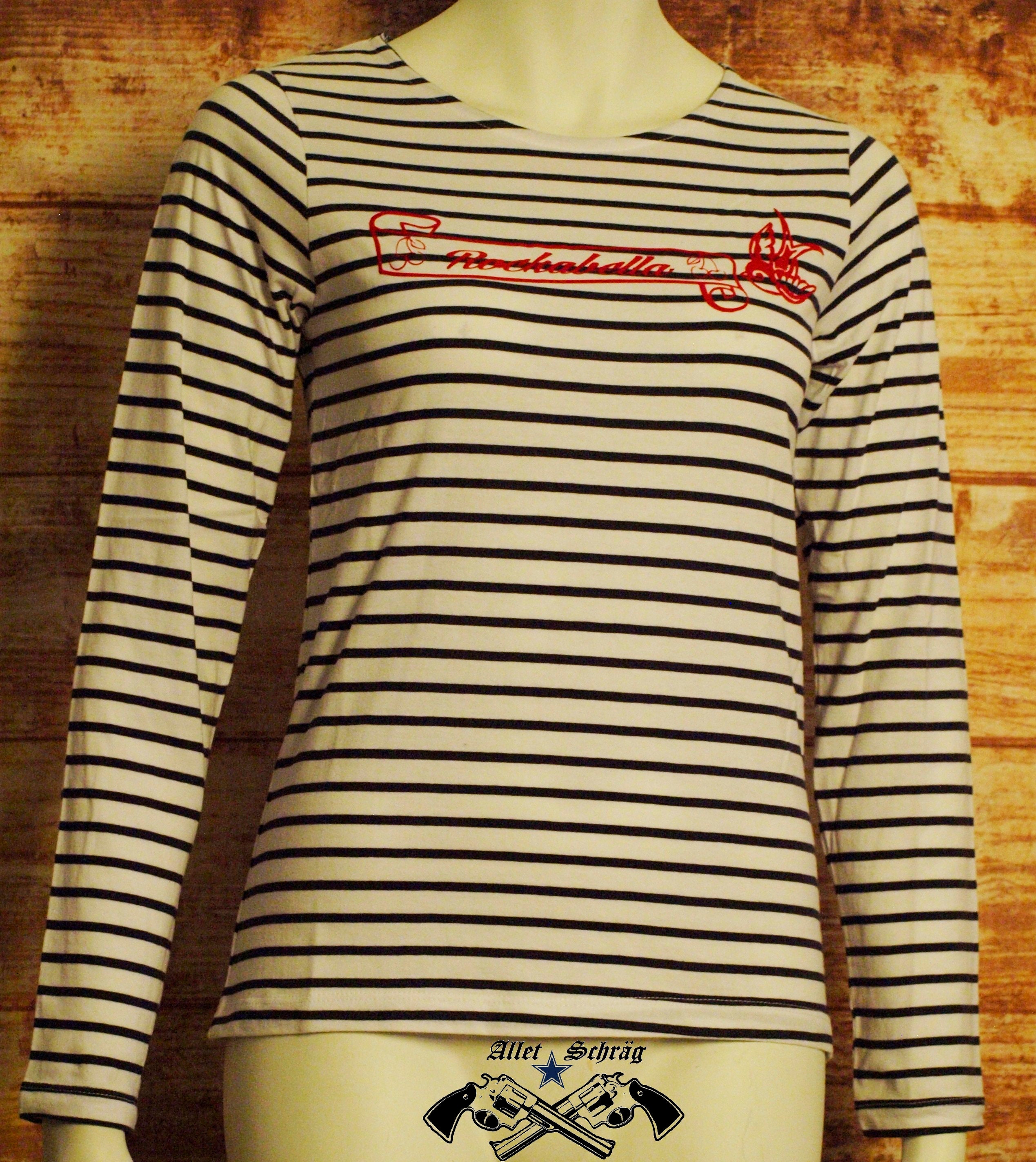 guess striped turtleneck