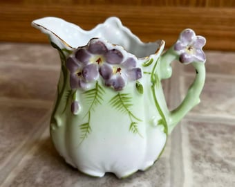 Antique Creamer with Violets