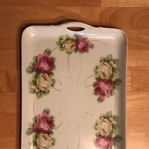 1895-1910 PM Bavaria Hand-painted Tray Platter