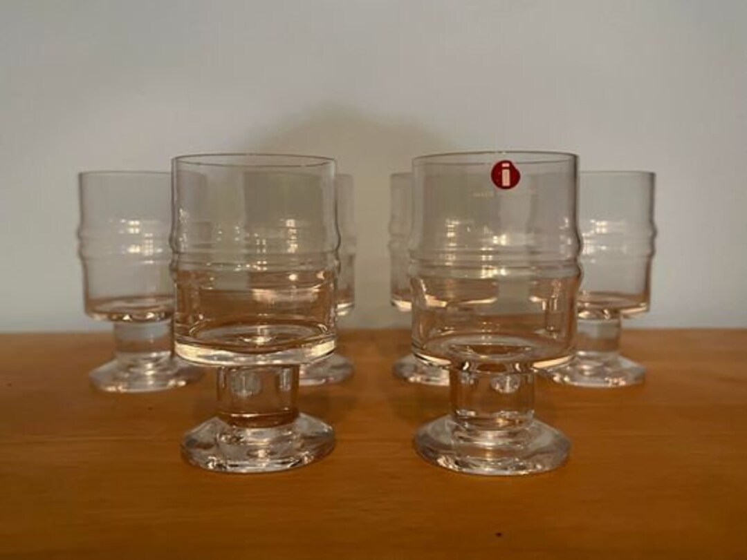 6 NEW Iittala Cordial Glasses Finland Etsy