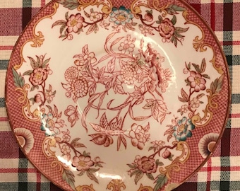 Utzschneider & Cie Sarreguemines Jugendstil Porzellan Platte 1800