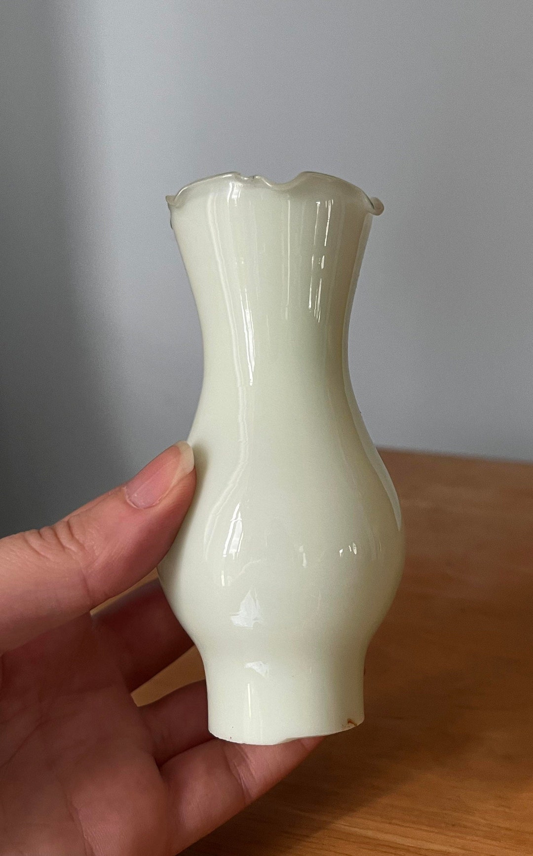 4 Mint Green Oil Lamp Chimney Hurricane Etsy