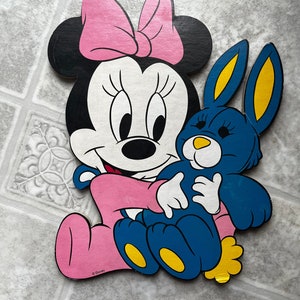 Vintage Minnie Mouse Decoración de pared de cartón prensado