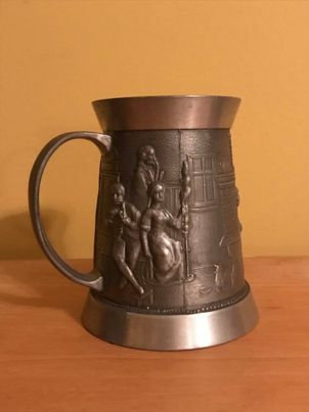 Rein Zinn Handguss Pewter Mug Germany Etsy