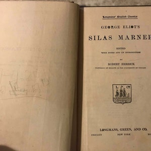 Silas Marner par George Eliot, Longman English Classics Edition 1914