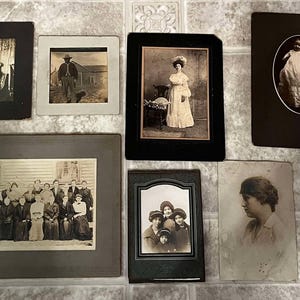 1800s Antique 12 Photographs