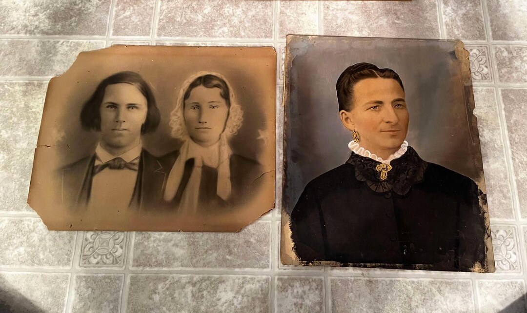 Original Portraits Antique Artwork Painting Drawing - Etsy