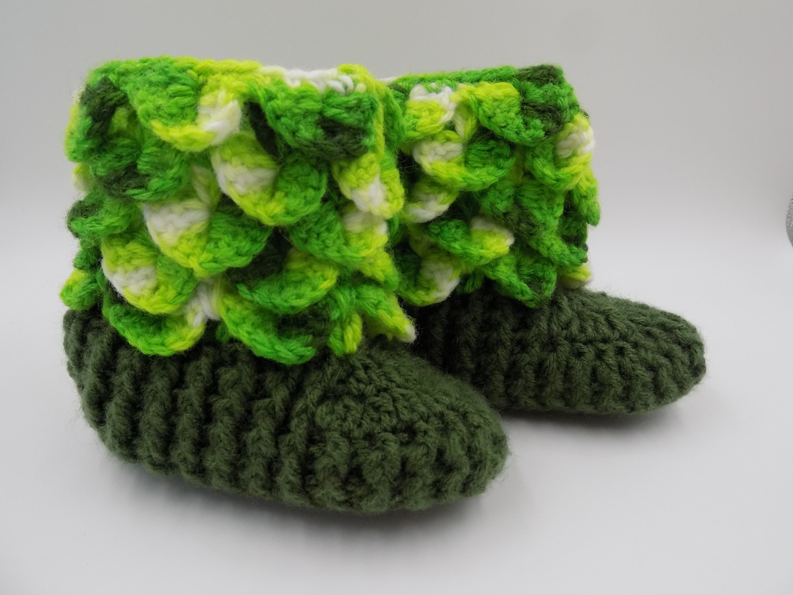 crocodile stitch booties