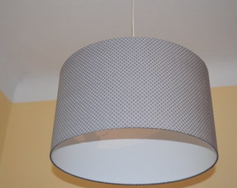 silver-grey lampshades 45 cm/23 cm