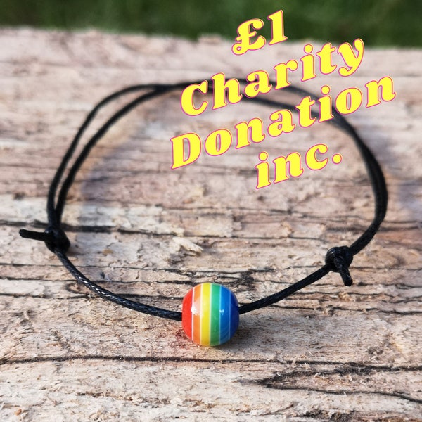 LGBTQ+ Rainbow Bracelet,Anklet,Gay,Trans,Bisexual,Lesbian,Pride,Friendship,Queer,Handmade,Love is Love,Minimalist,Christmas,Gift,Gender