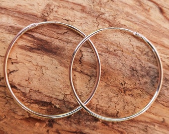 Hoop Earrings Sterling Silver,Christmas, Simple, Women, Girl, For Her, Pendant, Gift, Friend, Mother, Sister, Girlfriend, Present, Jewellery