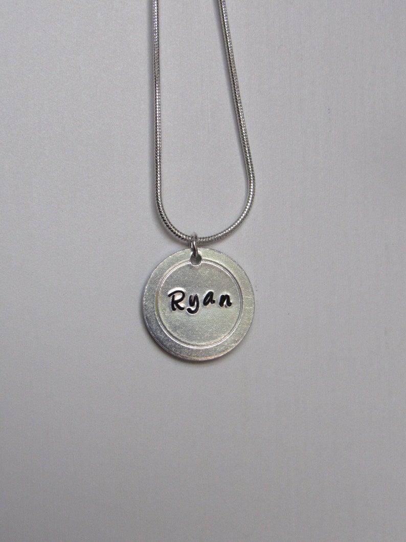fathers day necklace engraved