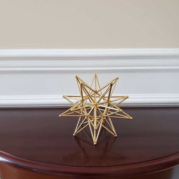 Gold Geometric Sculpture Star Accent decor-silver-white-black-red,Ornaments-centerpiece,Home decor,modern design,fancy Christmas decoration