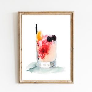 Bramble Watercolor Print, Digital Print