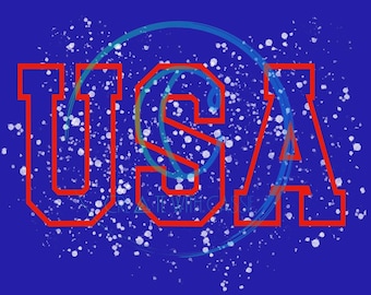 USA röd stänk PNG (digital fil)