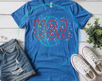 USA red splatter PNG (Digital file)