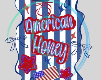 American Honey Design PNG (Digital file)