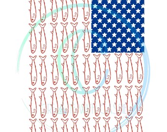 Fish flag Design PNG (Digital file)