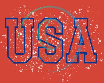 USA splatter Design PNG (Digital file)