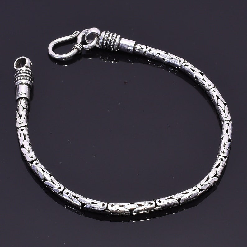 New Arrival Men/'s Bracelet Length- 8 Inches 92.5 Sterling Silver Oxidize Unique Handcrafted Designer Men/'s Bracelet Gift For Men/'s