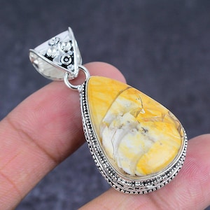 Genuine Maligano Jasper Pendant Necklace, 925 Sterling Silver Handmade Pendant, Jasper Pendant, Jasper Jewelry, Anniversary Gift For Her-Him
