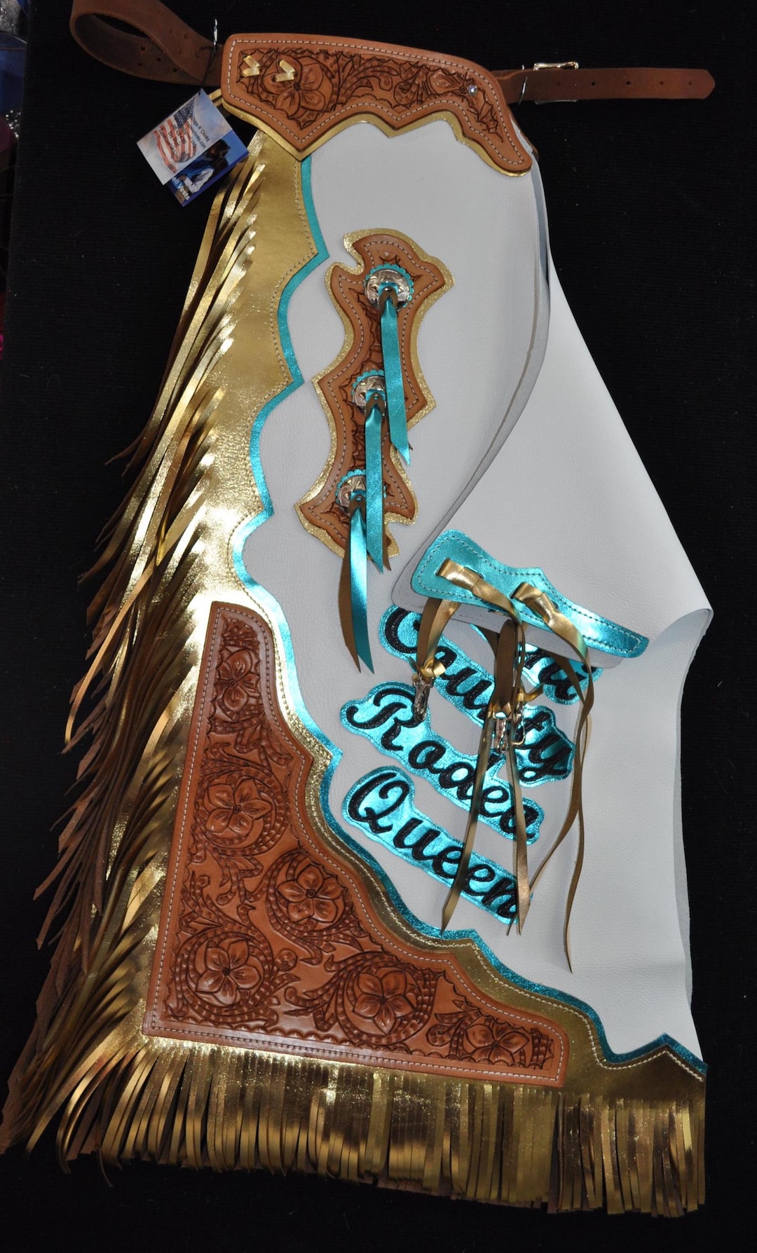 Custom Made Rodeo Royalty Chaps/ New/ Custom Leather/r Bar K - Etsy