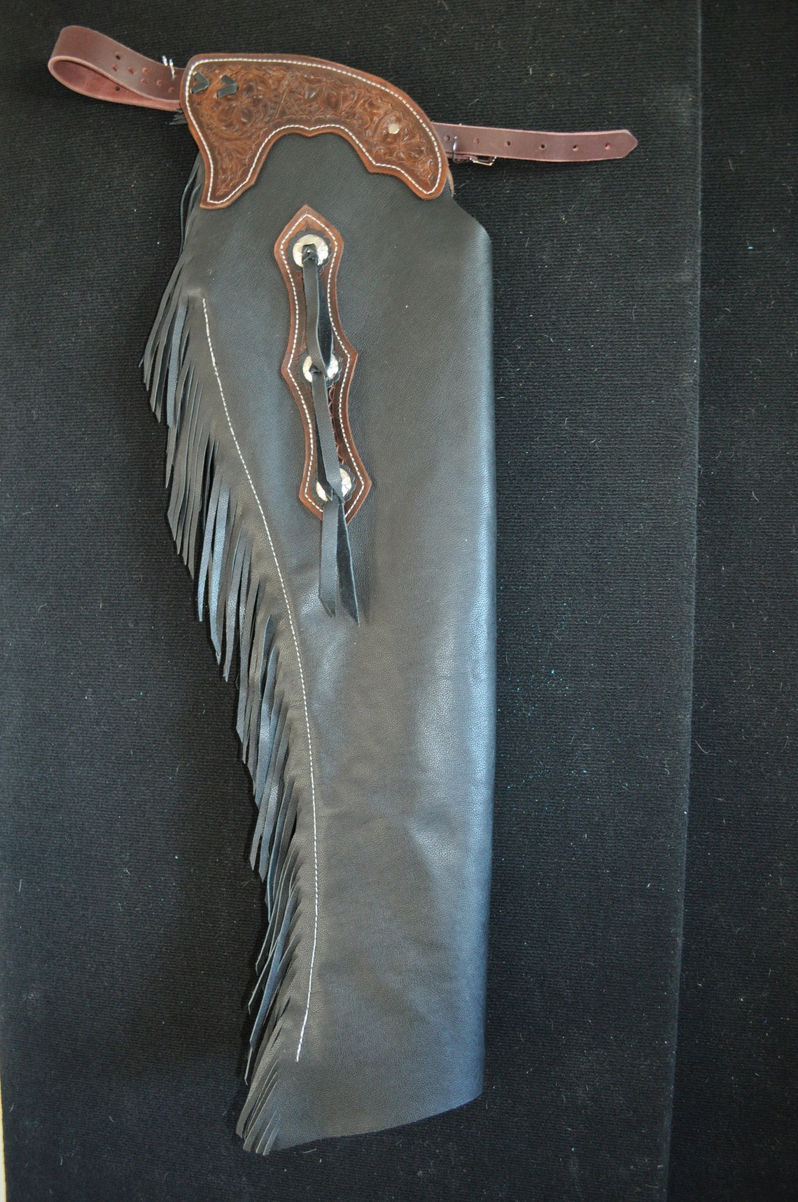 Custom Made Leather Shotgun Chaps/ New/r Bar K - Etsy